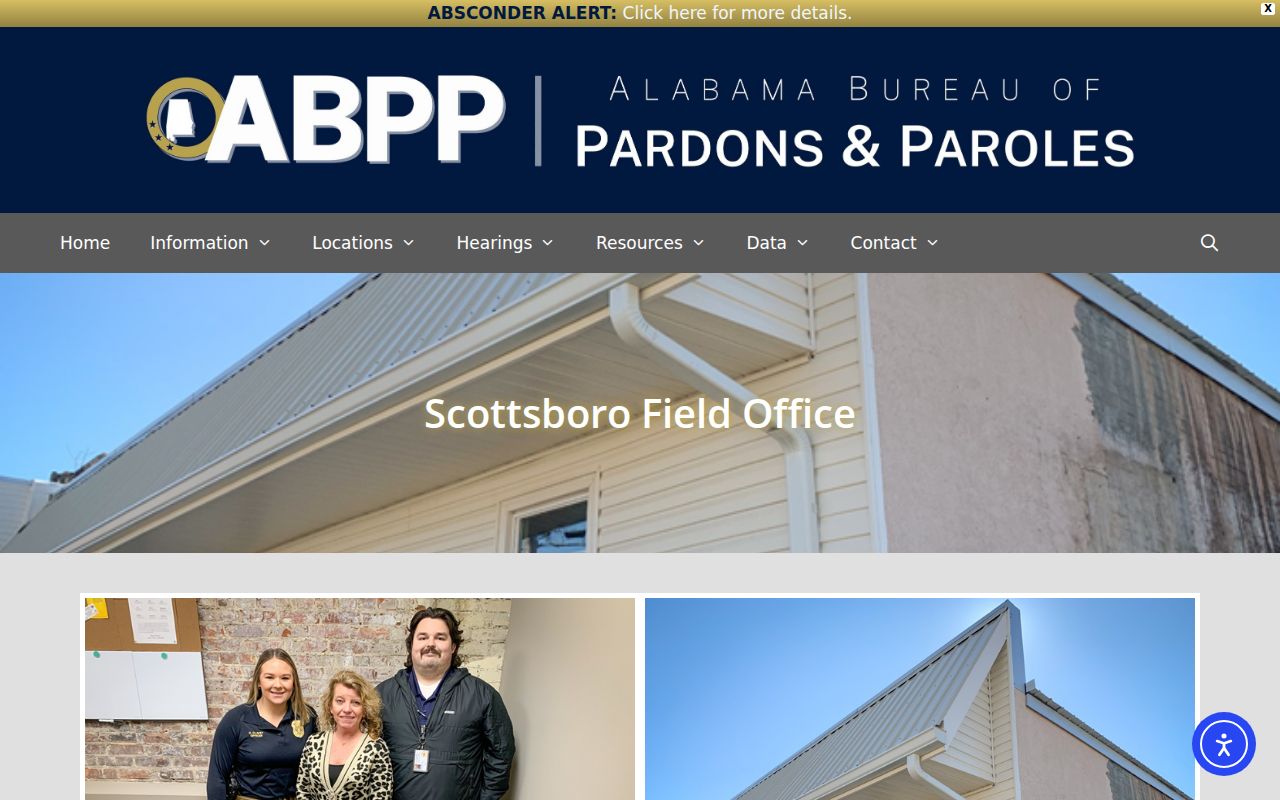 Jackson County criminal records ABPP Scottsboro supervision office