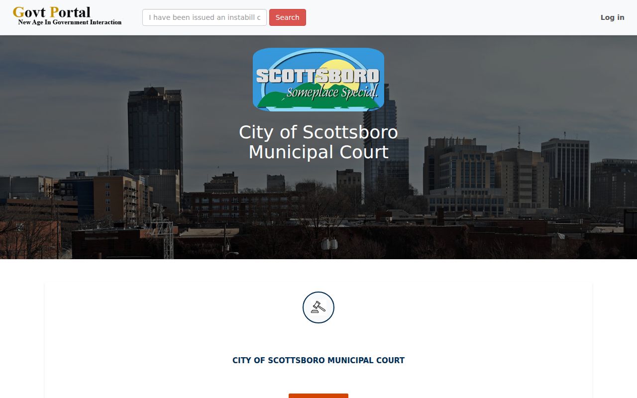 Scottsboro criminal records ticket payment interface
